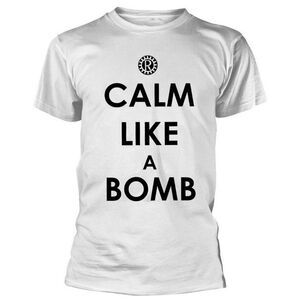 Rage Against the Machine Unisex Adult Calm Like A Bomb T-Shirt / White